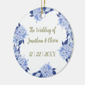 Sweet Shower Spring purple Floral Wedding Keramik Ornament (Links)