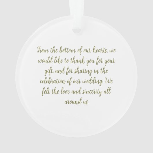 Sweet Shower Spring purple Floral Wedding Ornament (Rückseite)