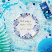 Sweet Shower Spring purple Floral Wedding Pappteller (Party)