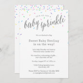 Sweet & Simple Baby Sprinkle Dusche Einladungen (Vorne/Hinten)