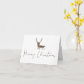 Sweet & Simple Christmas Card - Rentier Karte (Gelbe Blume)