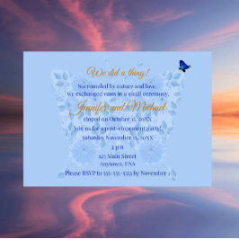 Sweet & Simple Elopement Announcement Invitation Einladung