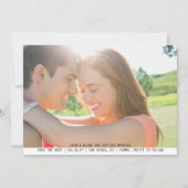 Sweet Simple Foto Wedding Save the Date Einladung (Vorderseite)