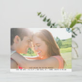 Sweet Simple Foto Wedding Save the Date Einladung (Stehend Vorderseite)