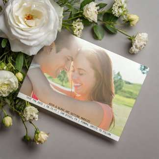 Sweet Simple Foto Wedding Save the Date Magneteinladung