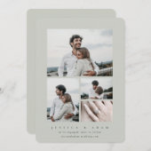 Sweet + Simple Modern Wir sind Verlobt! Multi-Foto (Vorne/Hinten)