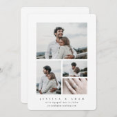 Sweet + Simple Modern Wir sind Verlobt! Multi-Foto (Vorne/Hinten)