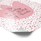 Sweet Simple Pink Tulip Pattern - Alle Richtungen Fotodruck (Ecke)