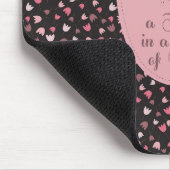 Sweet Simple Pink Tulip Pattern - Alle Richtungen Mousepad (Ecke)