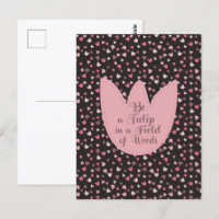 Sweet Simple Pink Tulip Pattern - Alle Richtungen