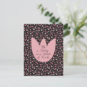 Sweet Simple Pink Tulip Pattern - Alle Richtungen Postkarte (Stehend Vorderseite)