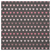 Sweet Simple Pink Tulip Pattern - dunkler Hintergr Stoff (Muster)
