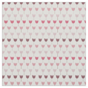 Sweet Simple Pink Tulip Pattern - Rosa Farben Stoff