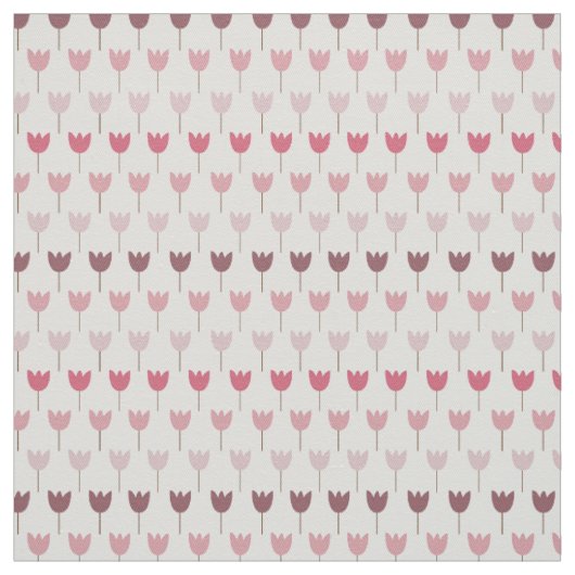 Sweet Simple Pink Tulip Pattern - Rosa Farben Stoff (Muster)