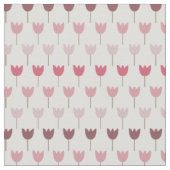 Sweet Simple Pink Tulip Pattern - Rosa Farben Stoff (Nahaufnahme)