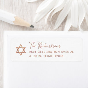 Sweet Simple Rose Gold Star von David Bat Mitzva