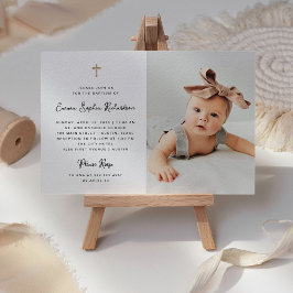 Sweet Simple | Schwarz-Weiß-Taufe und Foto Einladung