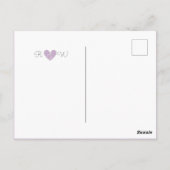 Sweet Simplicity Wedding Foto Vielen Dank Postcard Postkarte (Rückseite)