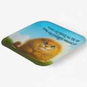 Sweet Sindry The Fluffy Leopard 9" Square Pappteller (Gewinkelt)