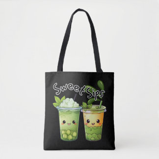 Sweet Sips Kawaii Bubble Tea Duo Tasche