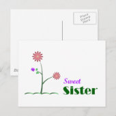Sweet Sister Postkarte (Vorne/Hinten)