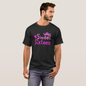 Sweet Sixn 16 - Tiara Happy 16. Sechster Geburtsta T-Shirt (Vorne ganz)