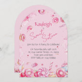 Sweet Sixteen Birthday Party Invitation Einladung (Vorne/Hinten)