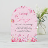 Sweet Sixteen Birthday Party Invitation Einladung (Stehend Vorderseite)