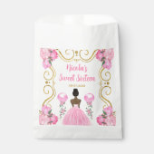 Sweet Sixteen Dark Skin Princess in Pink Geschenktütchen (Vorderseite)
