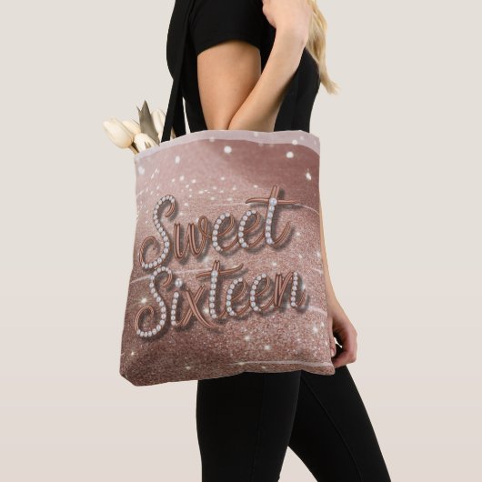 Sweet Sixteen In Rose Gold and Pearls Tasche (Von Nahem)
