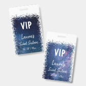 Sweet Sixteen VIP-Abzeichen Ausweis (Vorder- & Rückseite)