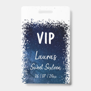 Sweet Sixteen VIP-Abzeichen Ausweis