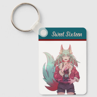 Sweet sixteen VTuber, anime Schlüsselanhänger