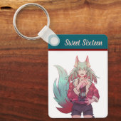 Sweet sixteen VTuber, anime  Schlüsselanhänger (Vorderseite)