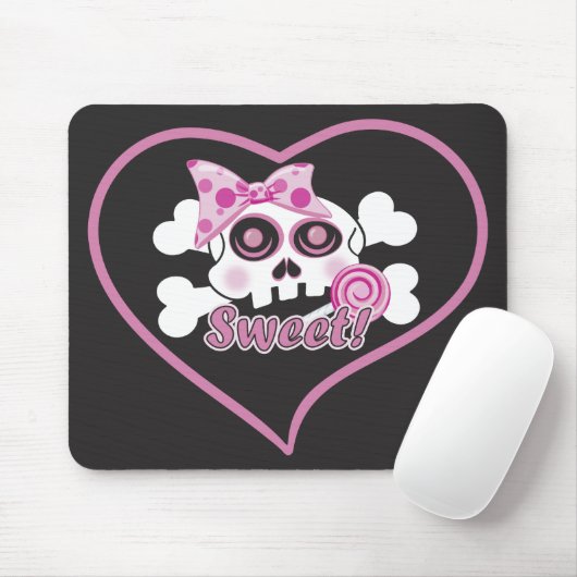 Sweet Skull Mousepad (Mit Mouse)