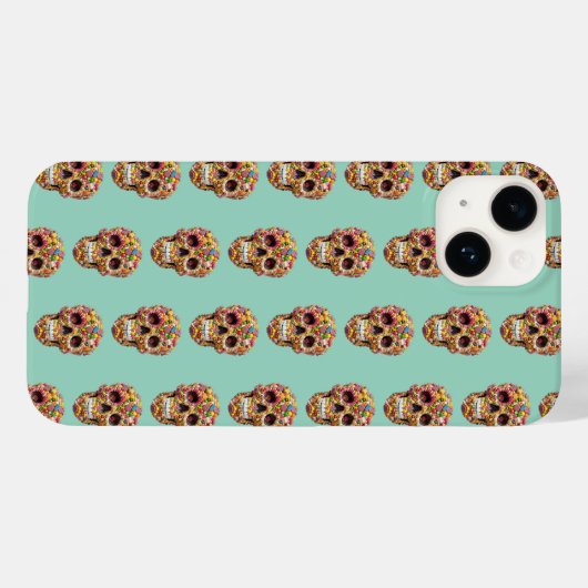 Sweet Skulls Case-Mate iPhone Hülle (Rückseite (Horizontal))