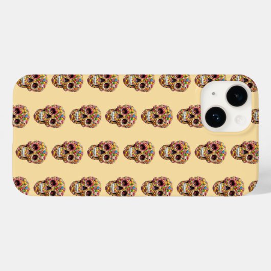 Sweet Skulls Case-Mate iPhone Hülle (Rückseite (Horizontal))