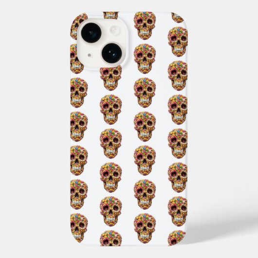 Sweet Skulls Case-Mate iPhone Hülle (Rückseite)