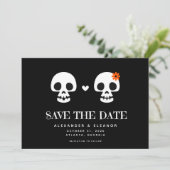 Sweet Skulls - Individuell anpassbare Save the Dat Date (Stehend Vorderseite)