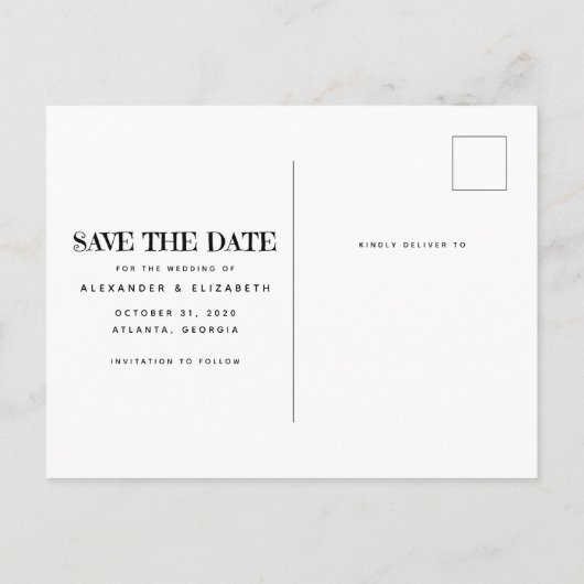 Sweet Skulls Save the Date Postkarte individuell a (Rückseite)