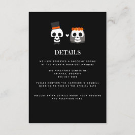 Sweet Skulls Wedding Einladungskarte