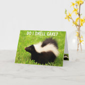 Sweet Skunk Birthday Card Karte (Gelbe Blume)