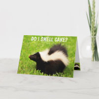 Sweet Skunk Birthday Card