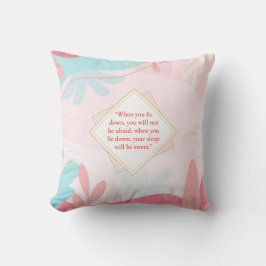 Sweet Sleep Floral Throw Kissen - Sprichwörter 3:2