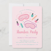 Sweet Sleep-Masken Einladung (Vorderseite)