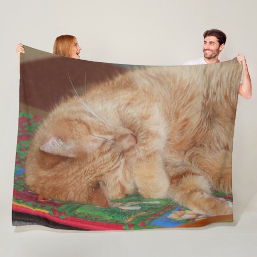 Sweet Sleeping Ginger Boy Fleecedecke (Beispiel)