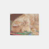 Sweet Sleeping Ginger Boy Post-it Klebezettel (Vorderseite)