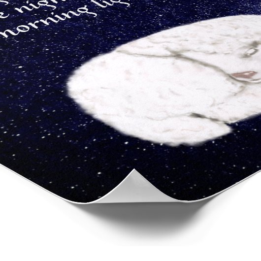 Sweet Sleeping Lamb - Jetzt lege ich mich im Gebet Poster (Ecke)