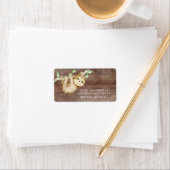 Sweet Sloth Baby Duschadresse Adressaufkleber (Insitu)