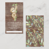 Sweet Sloth Baby Dusche Windeln Raffle Ticket Begleitkarte (Vorne/Hinten)